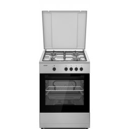 Aragaz pe gaz HEINNER HFSC-SME66ISL, 4 arzatoare, Argintiu