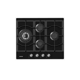 Plita incorporabila HEINNER HBH-M452IWFGBK, 4 zone de gatit, Gaz, Negru