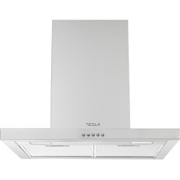 Hota decorativa TESLA DC600AX, 630 m³/h, 190W, 1 motor, Inox