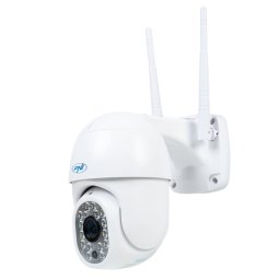Camera de supraveghere video wireless PNI IP440 WiFi PTZ 4MP cu iluminare IR și LED alb