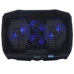 Cooler laptop SPACER SPS-GAMING, 17", Black