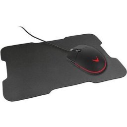 Set Mouse Gaming VARR VSETMPX5, 3200 DPI + Mousepad, Negru/Roșu