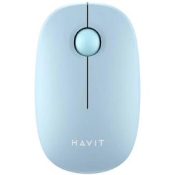 Mouse wireless silent Havit MS57GT 2.4GHz, 1600DPI, Light Blue