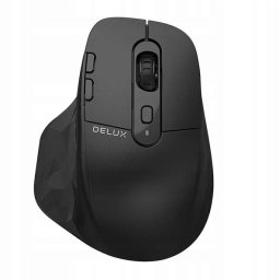 Mouse ergonomic Delux M912DB Wireless & Bluetooth 2.4G, negru