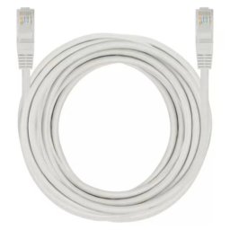 Cablu de rețea UTP HCT Cat6 cu mufe RJ45, 10 metri, gri