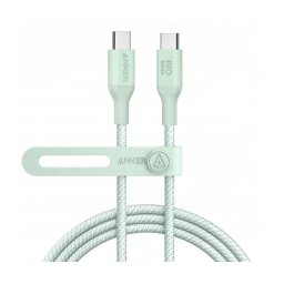 Cablu de date si incarcare ANKER 544 A80F6H61, USB-C - USB-C, 140W, 1.8m, Verde