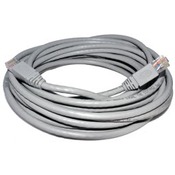 Cablu UTP cu mufe HCT Cat.5E 10m gri – conexiune stabilă și sigură pentru rețele Ethernet