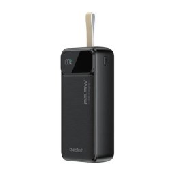 PowerBank CHOETECH B730BK, 30000 mAh, 22.5W, 2 x USB-A, 1 x USB-C, Black