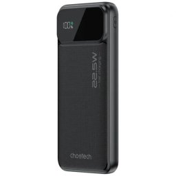 PowerBank CHOETECH B728, 10000 mAh, 22.5W, 2 x USB-A, 1 x USB-C, Black