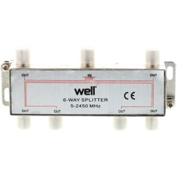 Spliter CATV 6 cai 2450 Mhz Well