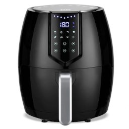 Friteuza cu aer cald / airfryer, Zass ZAF 01, 1500 W, 4 litri, 8 programe, temporizator 60 minute, protectie supraincalzire, negru