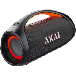 Boxa portabila Akai WaveStormer, 110W, Bluetooth, Aux-In, USB, IPX6, Negru