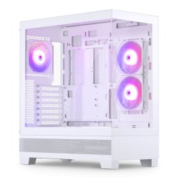 Carcasă Phanteks XT Pro Vertical, Mid-Tower, E-ATX/ATX/Micro-ATX/Mini-ITX, Tempered Glass, ARGB Fans, White