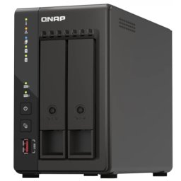NAS QNAP, 2-Bay 2.5GbE, Intel Celeron J6412 Quad-Core, 8 GB RAM, 2×M.2 PCIe, Dual HDMI 4K, USB 3.2, Tower