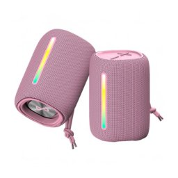 Boxa Portabila Bluetooth Forever BS-10, 10W, TWS, RGB, Waterproof, Roz