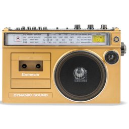 Radio casetofon, Electromures EM 1011, FM / AM / SW1 / SW2, 7 W, Bluetooth, USB, slot card microSD / TF, inregistrare, microfon, bej