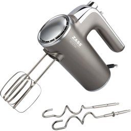 Mixer de mână Zass ZHM 07, 400 W, 6 viteze, funcție Turbo, Bej/Argintiu