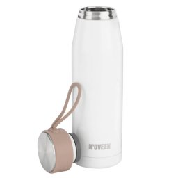 Termos NOVEEN 550 ml cu curea TB301, White