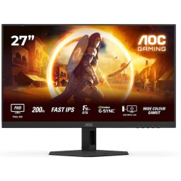 Monitor LED AOC Gaming AGON 27G4HRE, 27 inch, FHD, IPS, 0.5 ms, 200 Hz, G-Sync Compatible, Black