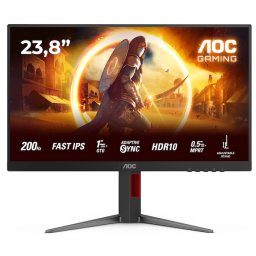 Monitor LED AOC Gaming AGON 24G4HA, 23.8 inch, FHD, IPS, 0.5 ms, 200 Hz, G-Sync Compatible, Black