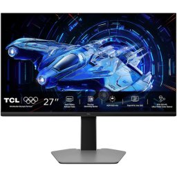 Monitor LED TCL Gaming 27G64, 27 inch, QHD VA, 1 ms, 180 Hz, HDR, Gray