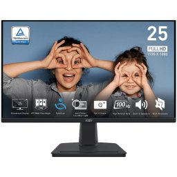 Monitor LED MSI Pro MP251, 24.5 inch, FHD, IPS, 1 ms, 100 Hz, Black