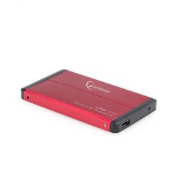 Rack HDD Gembird EE2-U3S-2-R, SATA-USB3.0, 2.5inch, Red/Black
