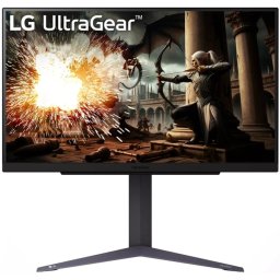 Monitor LED LG Gaming UltraGear, 27GS75Q-B, 27 inch, QHD, IPS, 1 ms, 200 Hz, FreeSync & G-Sync, Black