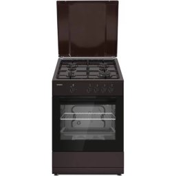 Aragaz pe gaz HEINNER HFSC-SME66IBRW, 4 zone, 60 cm, Maro
