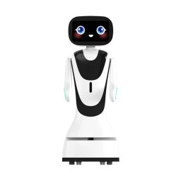 Robot inteligent TIMO, asistent AI pentru birou si receptie, ecran tactil HD 13.3”, interactiune vocala in limba romana, recunoastere faciala, navigatie autonoma LiDAR, ghidare vizitatori, management check-in, autonomie 8 ore, Android