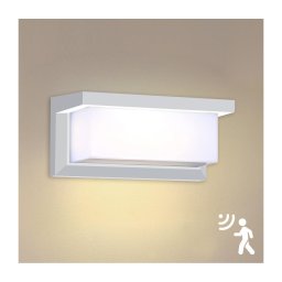 Aplică LED de exterior cu senzor Brilagi BRICKY LED/12W/230V alb IP54
