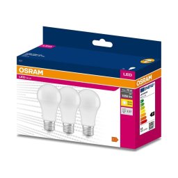 Set de 3 becuri LED A60 E27/10W/230V 3000K - Osram