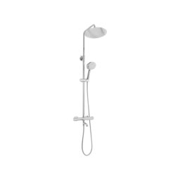 REA-P6607 - Set de duș LUNGO cu baterie termostatică, crom lucios