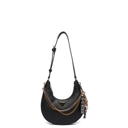 GUESS Geantă mică Davina Shoulder Bag HWBG9899180 bla black