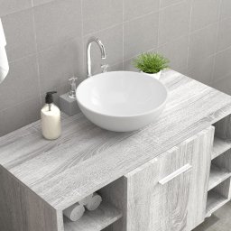Lavoar ceramica, alb, 28x28x10 cm GartenMobel Dekor