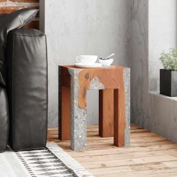 Taburet, lemn de tec masiv si rasina GartenMobel Dekor