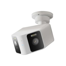 Camera de supraveghere Xiaomi Outdoor Camera CW100 Dual, 3MP, 2K (2304x1296), lentila dubla, WDR, Night Vision, detectare inteligenta AI, Bluetooth, Wi-Fi 6, alb