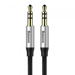 Cablu Audio 3.5mm - 3.5mm Baseus Yiven M30, 1.5m, Negru CAM30-CS1