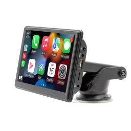 Navigatie 10inch Ecran Auto Portabil cu wireless CarPlay si android auto bluetooth FM transmitator intrare camera Marsarier 12V