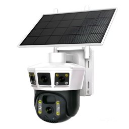 Camera de supraveghere solara WiFi 8MP 4K cu Panou Solar 14 LED PTZ Rotire Automata Vedere Nocturna Detectie Miscare