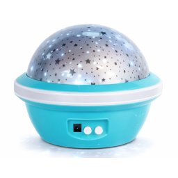 Proiector rotativ cu stele si luna cu functie de rotatie la 360 grade colorat pentru copii