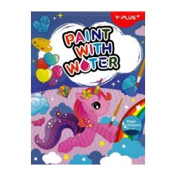 Carte activitati. Paint with water. Magic Unicorns
