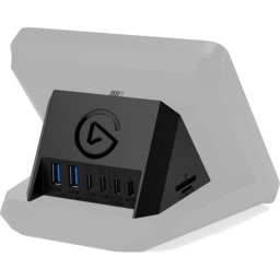 Hub USB pentru Stream Deck+, SD card reader, Negru