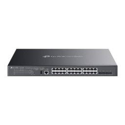 Switch TP-Link SG5428XMPP, 24-Port Gigabit Managed PoE++, 4x 10G SFP+ Slots, 500W, Black
