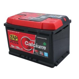 Baterie auto 75Ah Zap Plus 278x175x190 720A 12V, polaritate inversa