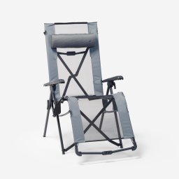 Scaun de camping relaxant, pliabil și căptușit, cu tetieră