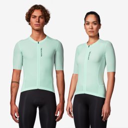 Tricou ciclism pe șosea foarte ajustat RCR-R 2 Verde Adulți