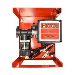 Pompa transfer motorina 24V, debit 55L/min cu contor, furtun aspiratie 1.5m, furtun presiune 4m si pistol