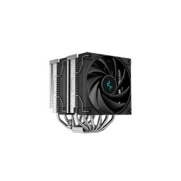 Cooler Deepcool AK620 Zero Dark, compatibil skt. Intel si AMD, racire cu aer, ventilator 120 mm x 2, 1850 rpm, inaltime cooler 160 mm, 6 heatpipe, R-AK620-BKNNMT-G-1 (timbru verde 2.00 lei)
