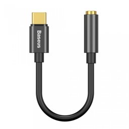 CABLU ADAPTOR Baseus, USB Type-C(T) to Jack 3.5mm(M), lungime 10.5 cm, negru CATL54-01 (timbru verde 0.08 lei) - 6953156297845